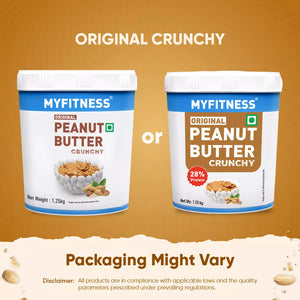 MyFitness Peanut Butter - Original | 28% Protein | Crunchy | Classic Peanut Butter Spread