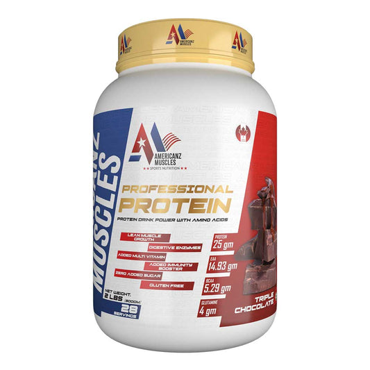 Americanz Muscles Professional Protein – High-Quality Whey Blend for Strength & Performance 2lbs & 5lbs