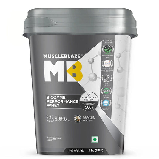 MuscleBlaze Biozyme Performance Whey 4 KG