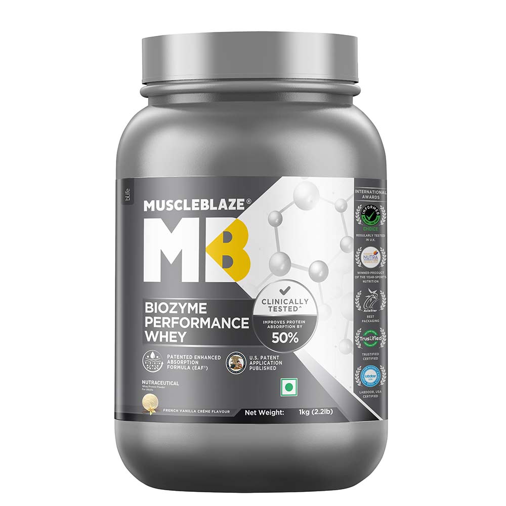 MuscleBlaze Biozyme Performance Whey 1 kg