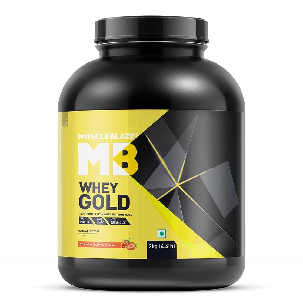 MuscleBlaze Whey Gold 100% Whey Protein Isolate 2 KG