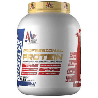 Americanz Muscles Professional Protein – High-Quality Whey Blend for Strength & Performance 2lbs & 5lbs