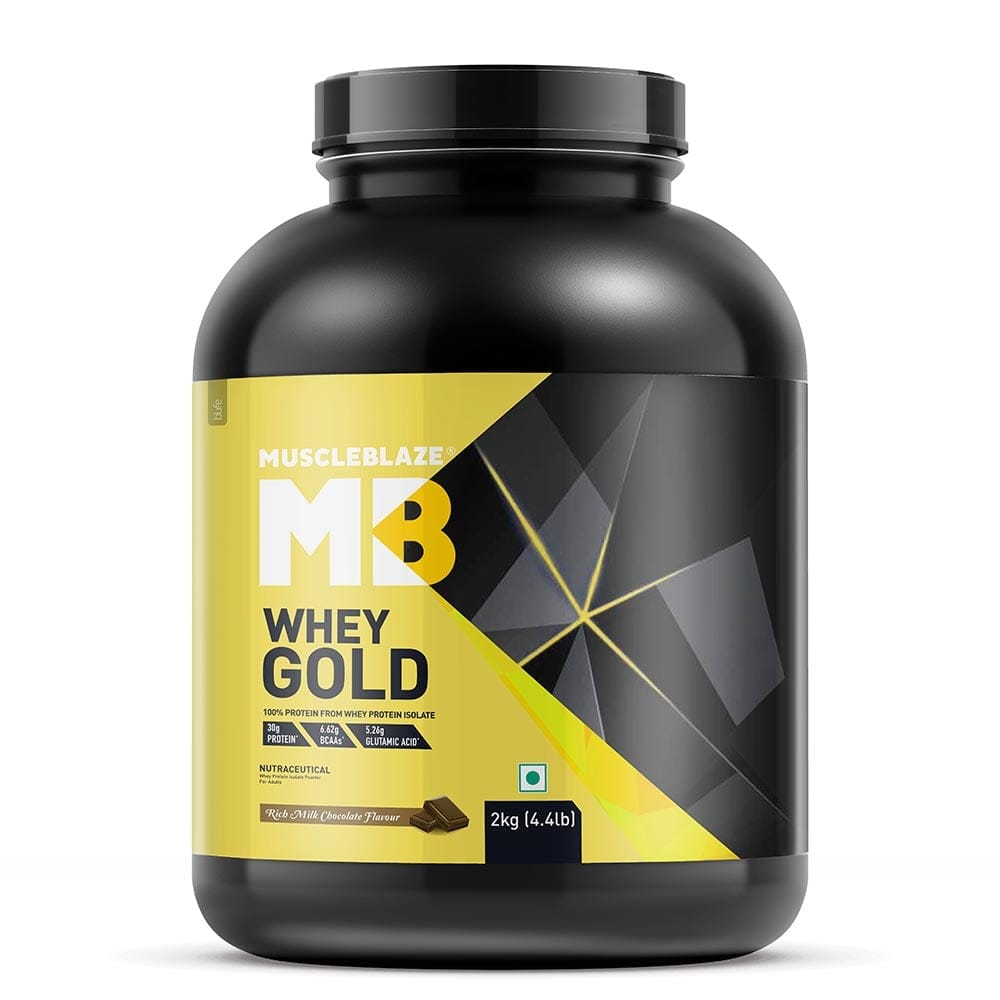 MuscleBlaze Whey Gold 100% Whey Protein Isolate 2 KG