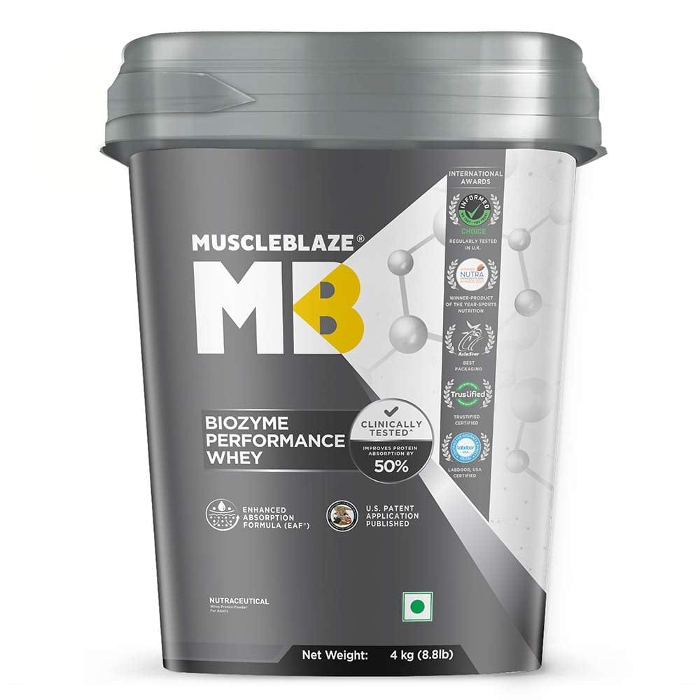 MuscleBlaze Biozyme Performance Whey 4 KG