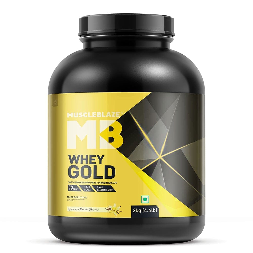 MuscleBlaze Whey Gold 100% Whey Protein Isolate 2 KG
