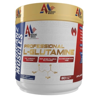 Americanz Muscles Professional L-Glutamine, 300 g (0.66 lb)