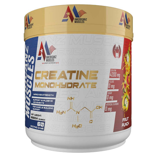 Americanz Muscles Creatine Monohydrate – 100g | Pure Micronized Creatine for Muscle Strength, Size & Recovery 60 Servings