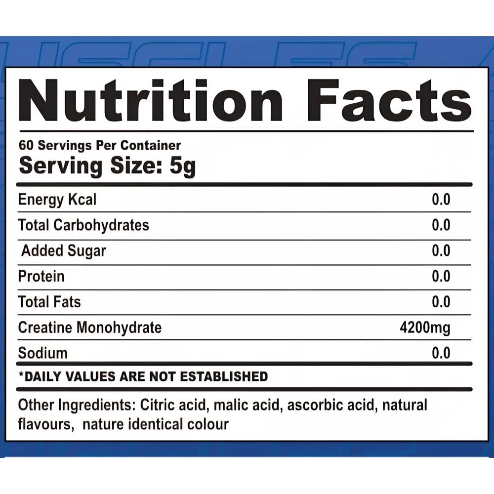 Americanz Muscles Creatine Monohydrate – 100g | Pure Micronized Creatine for Muscle Strength, Size & Recovery 60 Servings