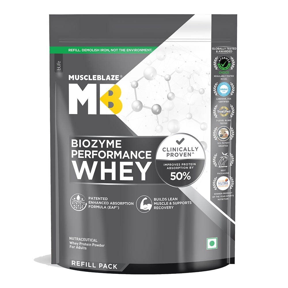 MuscleBlaze Biozyme Performance Whey 1 kg
