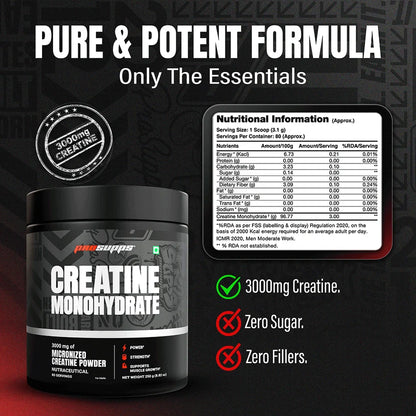 Prosupps Creatine Monohydrate | Muscle Strength, Power & Performance Support