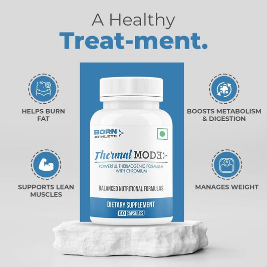 Born Athlete Thermal-Mode I Powerful Thermogenic Formula with Chromium