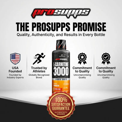 Prosupps L-Carnitine Liquid 3000mg | Fat Metabolism & Energy Support Formula